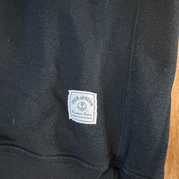 Iron & Resin Black Pullover with Logo Patch - Picture 2 of 4